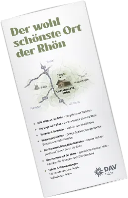 Seite 1 des Hütten-Flyers